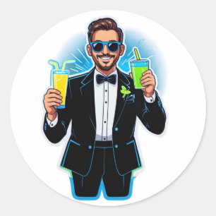 Groom Mode: Activated!" (Bachelor Party) Classic Round Sticker