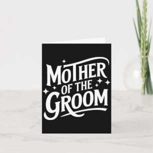 Groom mother of the groom performance  card