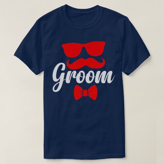 Groom moustache 2 T-Shirt (Design Front)