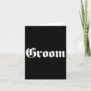 Groom Old School Design - Bachelor Party - Wedding Card