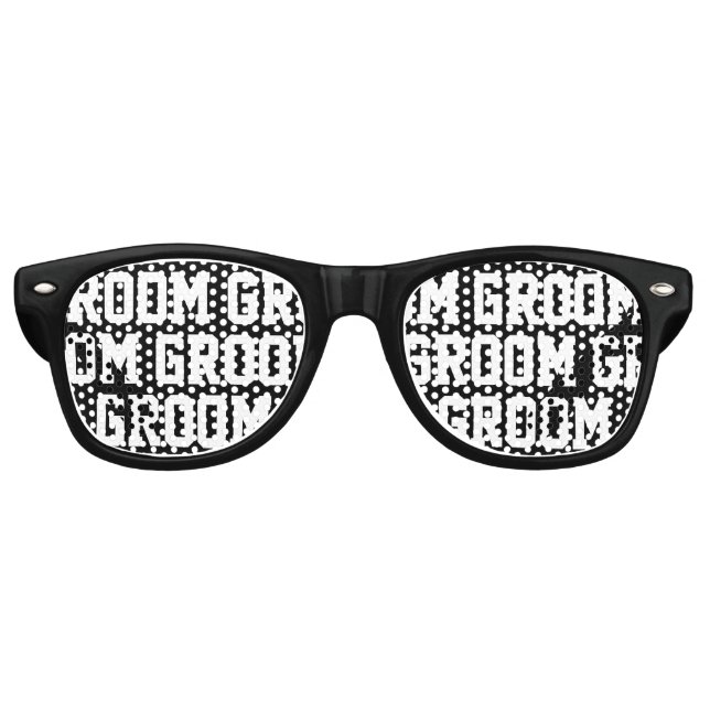 Groom party shades | Funny bachelor party prop (Front)