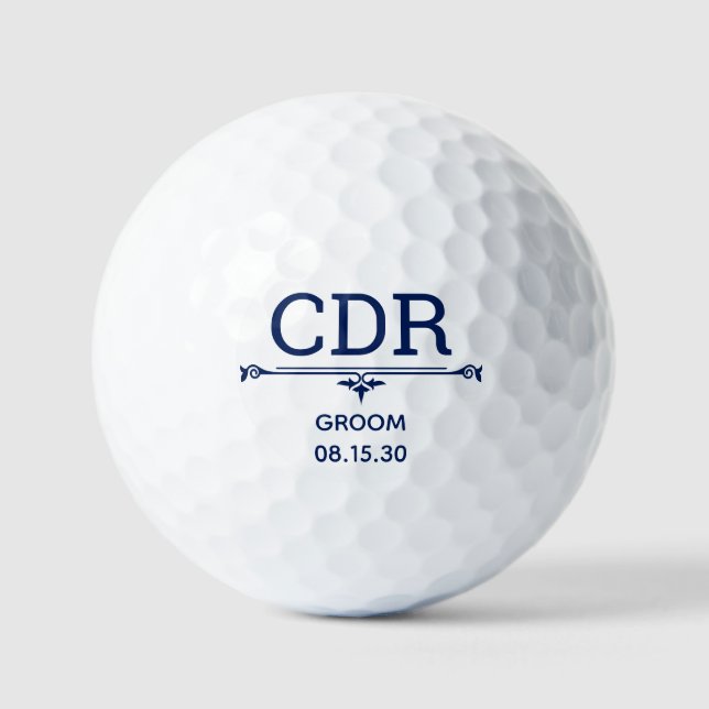 Groom Personalised Golf Balls (Front)