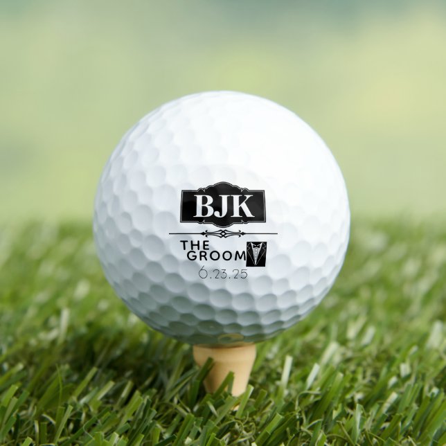 GROOM PERSONALIZED  GOLF BALLS (Insitu Tee)