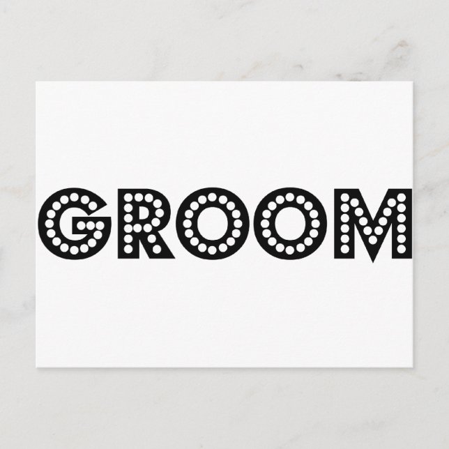 Groom Postcard (Front)