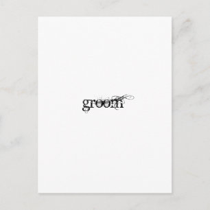 Groom Postcard