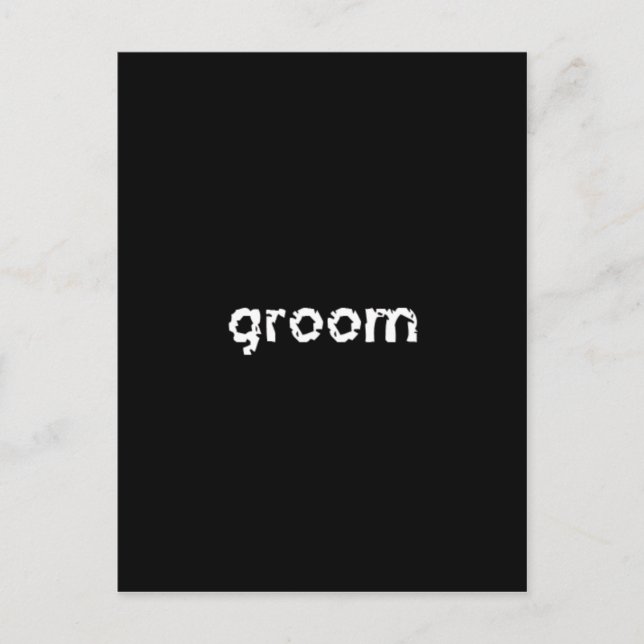 Groom Postcard (Front)