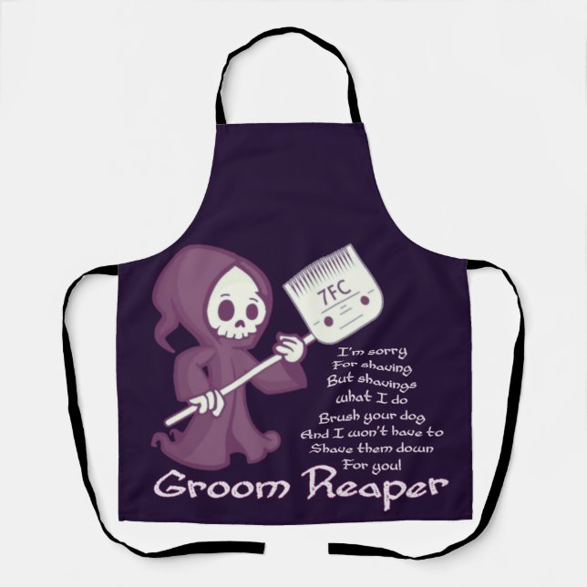 Groom reaper tune square sticker postcard magnet apron (Front)