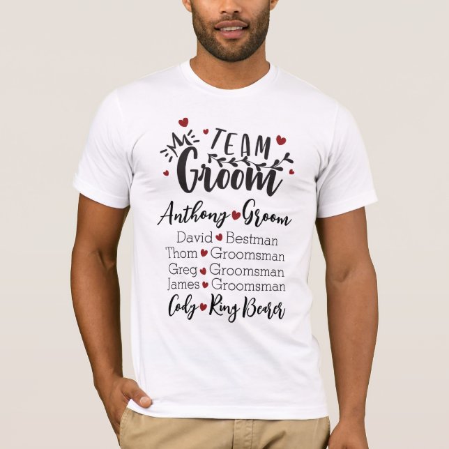 Groom’s Crew in Style T-Shirt (Front)