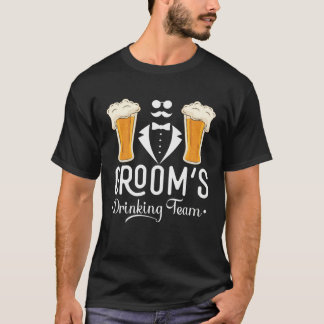 Groom s Drinking Team Wedding Bachelors Party Squa T-Shirt