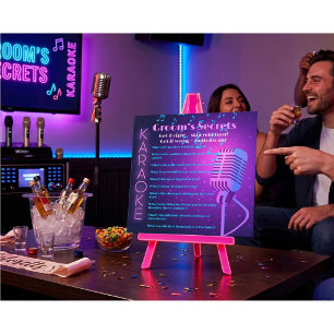 Groom’s Secrets Bachelor Party Trivia Card