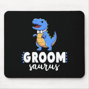 Groom Saurus Dinosaur Engagement Wedding Couples M Mouse Mat