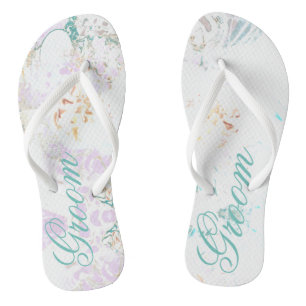 Groom Sea  Mirror Flip Flops