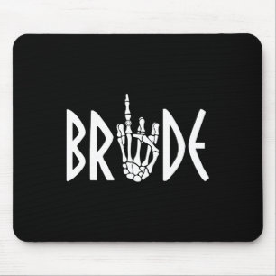 Groom Skeleton Gothic Wedding Engagement Halloween Mouse Mat
