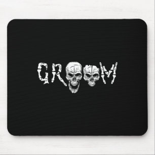 Groom - Skeleton Skull Halloween Wedding Chelor Mouse Mat