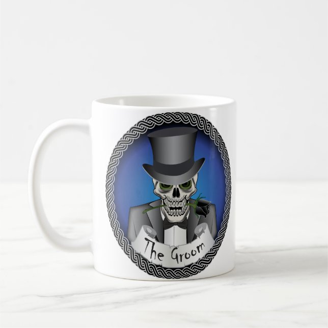 Groom Skull Coffee Mug (Left)