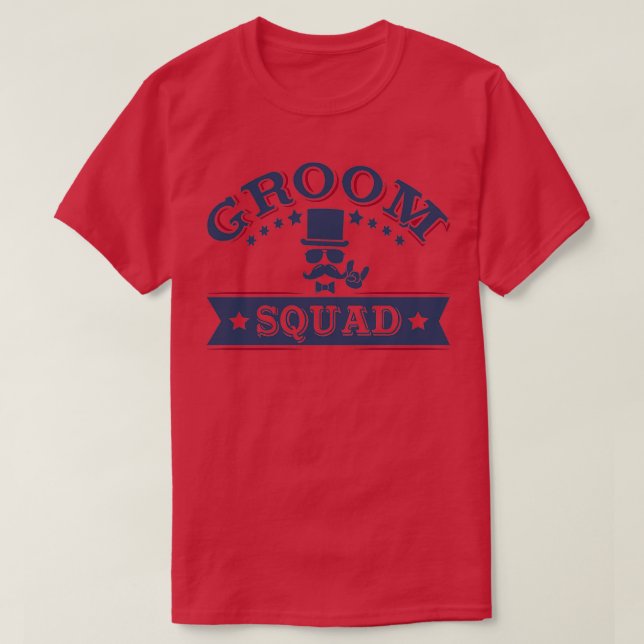 Groom Squad 8 T-Shirt (Design Front)