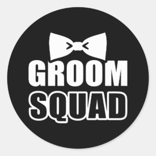 Groom Squad bachelor party Classic Round Sticker