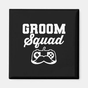 Groom Squad Bachelor Party Groomsmen Gamer  Magnet