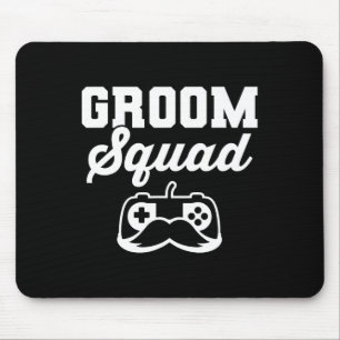 Groom Squad Bachelor Party Groomsmen Gamer Mouse Mat