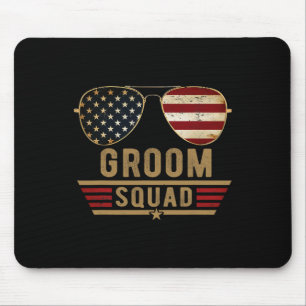 Groom Squad Bachelor Party Groomsmen Wedding Usa S Mouse Mat