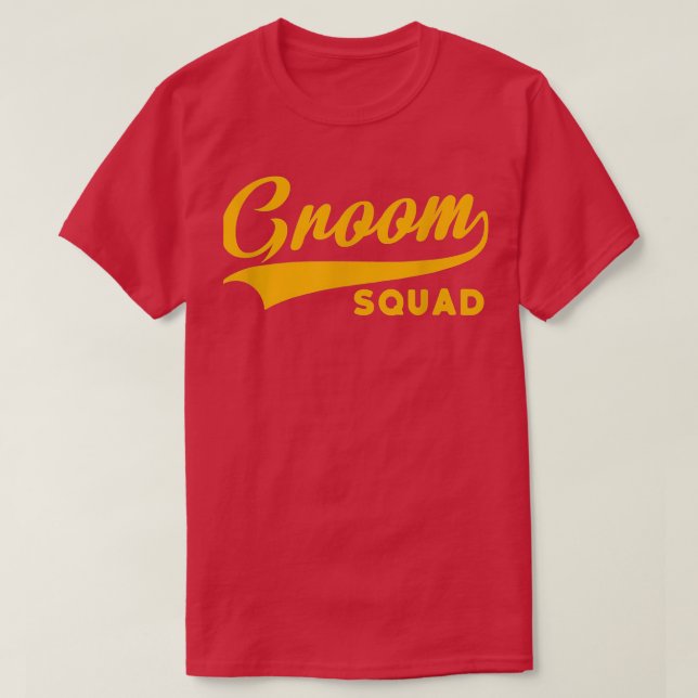 Groom Squad Bachelor Party Wedding 2 T-Shirt (Design Front)