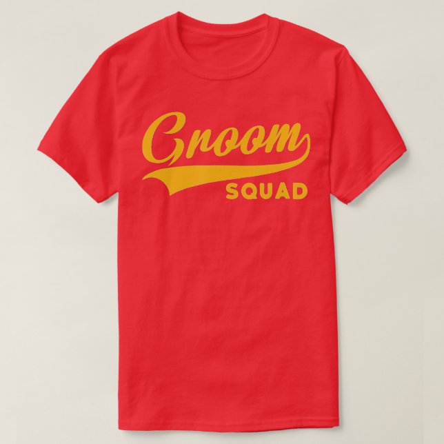 Groom Squad - Bachelor Party - Wedding  T-Shirt (Design Front)