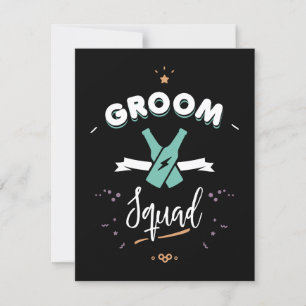 Groom squad card