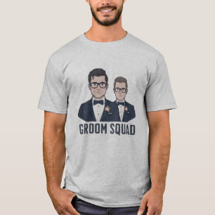 Groom Squad - Cartoon Groomsmen T-Shirt