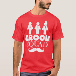 Groom Squad Cute Engagement Wedding Matching  T-Shirt