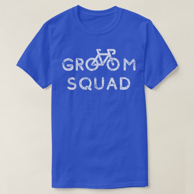 Groom Squad funny Biker Bachelor Party Groom weddi T-Shirt (Design Front)