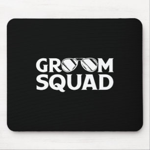 Groom Squad Groomsman Bachelor Party Wedding Match Mouse Mat