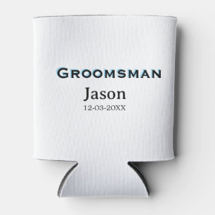Groom Squad groomsman bachelorette party add name  Can Cooler