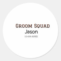 Groom Squad groomsman bachelorette party add name 