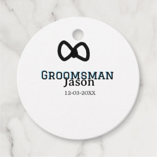 Groom Squad groomsman bachelorette party add name  Favour Tags