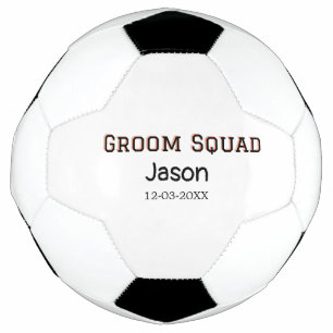 Groom Squad groomsman bachelorette party add name  Football
