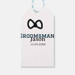 Groom Squad groomsman bachelorette party add name  Gift Tags