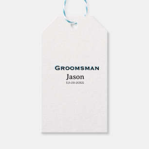 Groom Squad groomsman bachelorette party add name  Gift Tags
