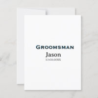 Groom Squad groomsman bachelorette party add name