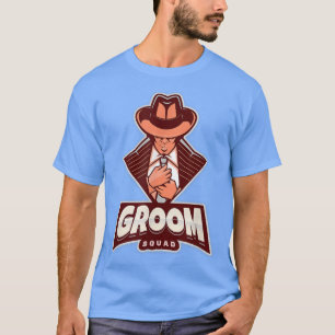 Groom Squad Groomsmen Getaway Bachelor Party Elega T-Shirt