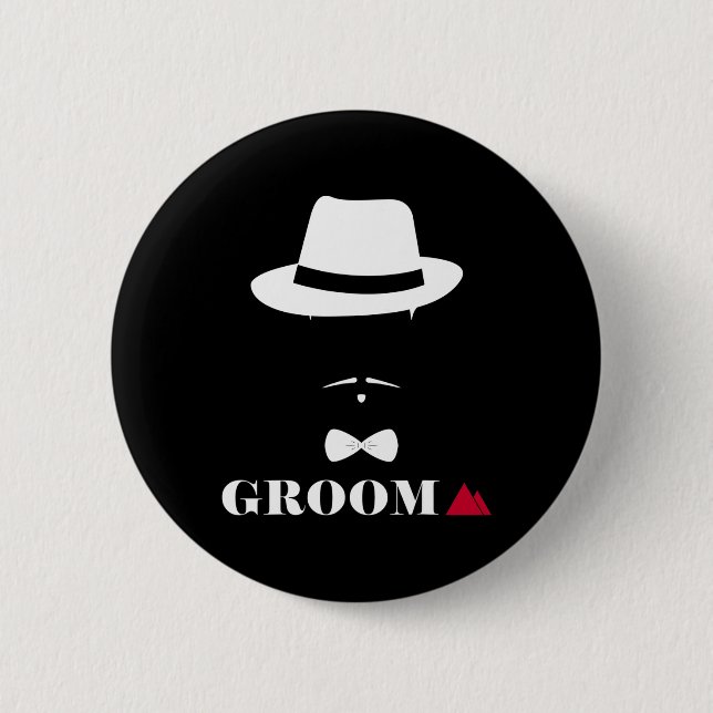Groom Squad Groomsmen Ring Wedding Bachelor Party  6 Cm Round Badge (Front)