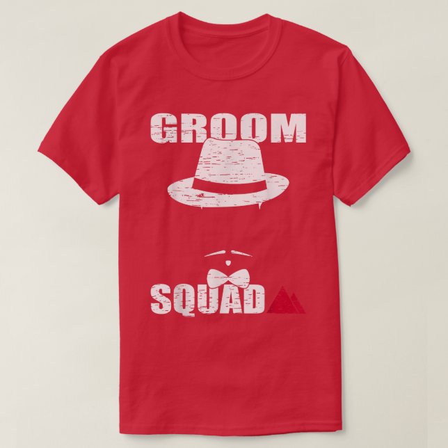 Groom Squad Groomsmen Ring Wedding Bachelor Party  T-Shirt (Design Front)