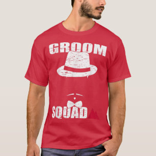 Groom Squad Groomsmen Ring Wedding Bachelor Party T-Shirt