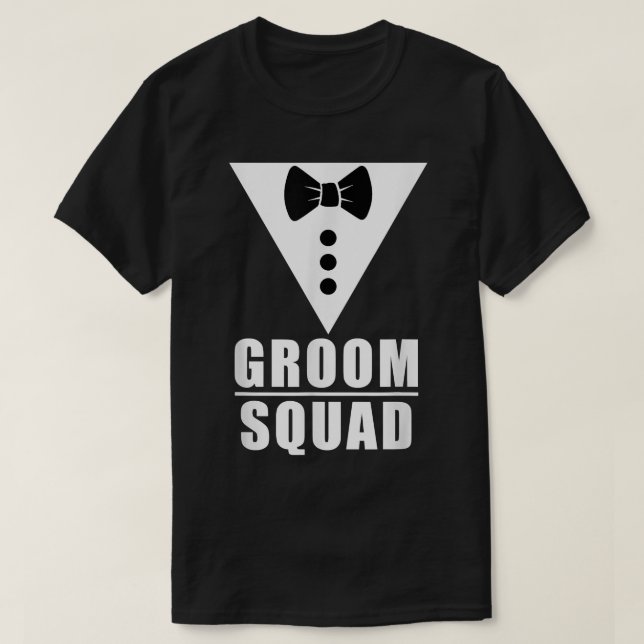 Groom Squad Hit Bachelor Party Wedding Marriage  T-Shirt (Design Front)