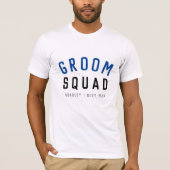 Groom Squad | Modern Bachelor Groomsman Stylish T-Shirt (Front)