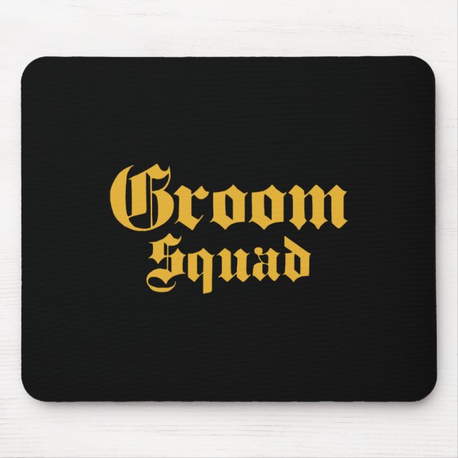 Groom Squad Old School - Bachelor Party - Wedding  Mouse Mat (Front)