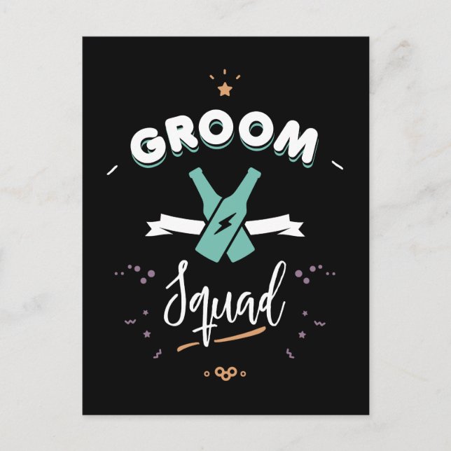 Groom squad postcard (Front)