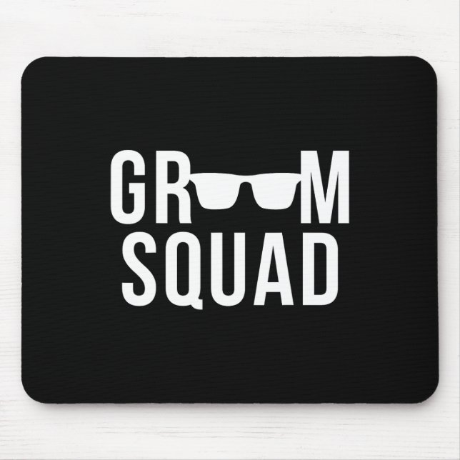 Groom Squad Sungles Wedding Bachelor Party  Mouse Mat (Front)