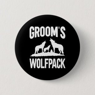 Groom Squad Wolfpack  6 Cm Round Badge