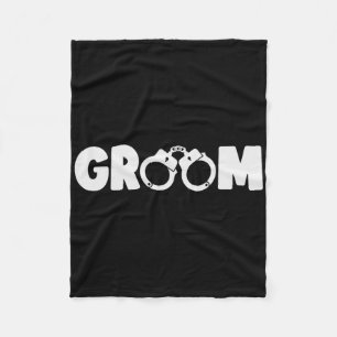 Groom Squat Bachelor Party Wedding Rehearsal Dinne Fleece Blanket