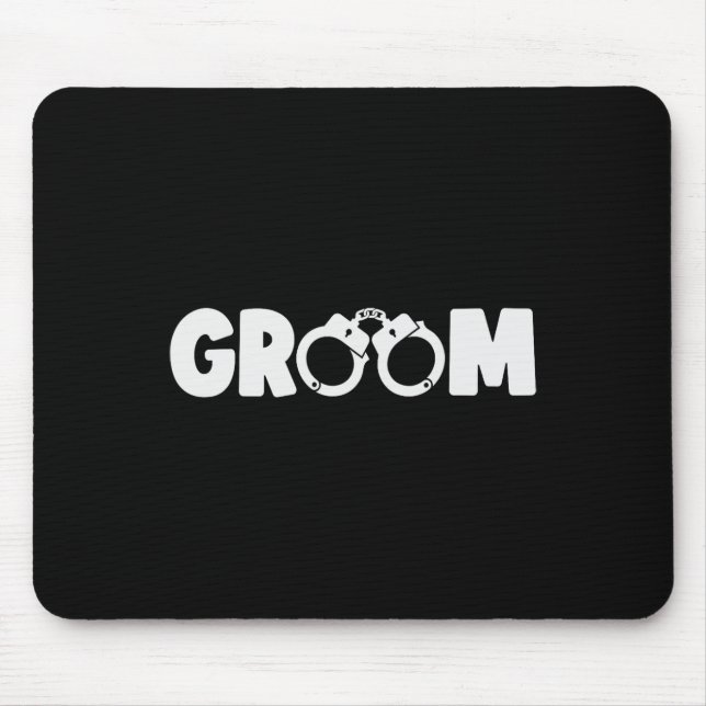 Groom Squat Bachelor Party Wedding Rehearsal Dinne Mouse Mat (Front)